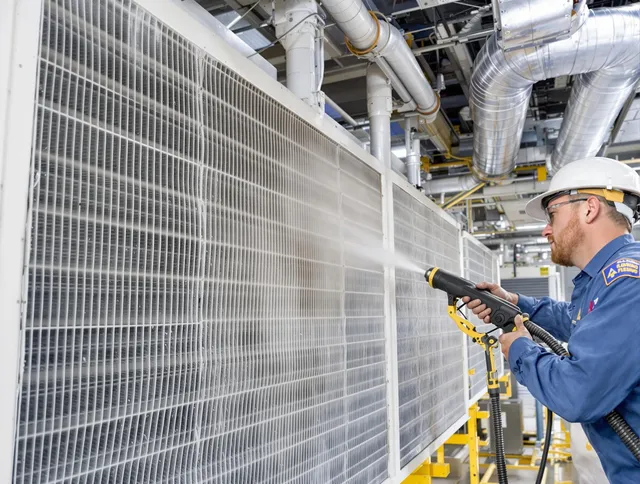 Professional commercial coil cleaning by Whitman Air Duct Cleaning in Whitman