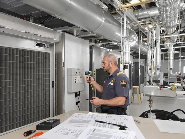 Professional filter system inspection by Whitman Air Duct Cleaning in Whitman