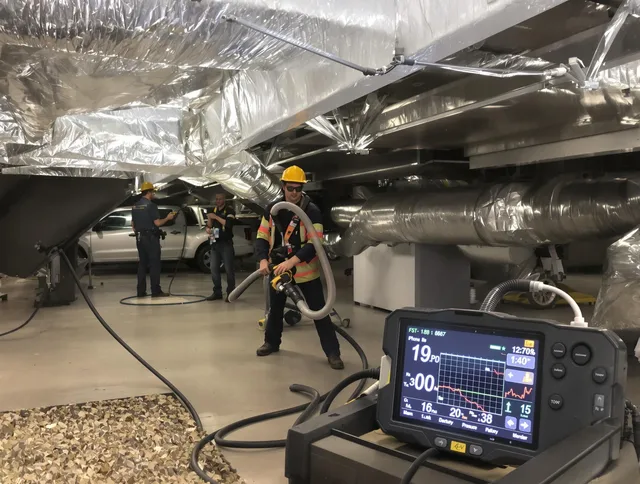 Professional negative pressure duct cleaning by Whitman Air Duct Cleaning in Whitman